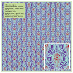 Wall Mural - vector seamless pattern in vintage style