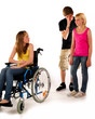 © shootingankauf - aussenseiter mobbing rollstuhl drei teenager