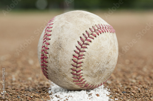 Board z aluminiowym obramowaniem Stara znoszona baseball