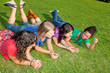 © william87 - Teenage Female Friends Lying on Green at Park