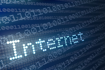 3d rendering of internet concept