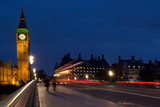 Fototapeta Londyn - Big Ben and Westminster Bridge
