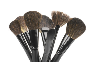 Bunch of make-up brushes