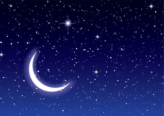 Wall Mural - space moon sky