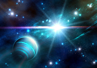 Wall Mural - space planet