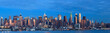 NEW YORK CITY march 2011. Lower Manhattan at sunset panorama fro