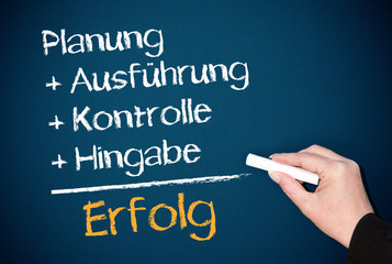 Poster - Der Weg zum Erfolg oder Erfolgsrezept