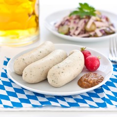 Wall Mural - Weisswurst und Bier