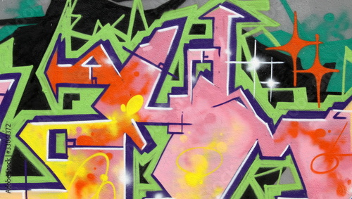 Obraz na płótnie canvas dwuczęściowy "dyptyk" Dzień, graffiti