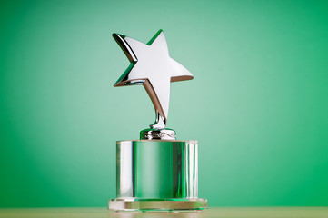 Wall Mural - star award against gradient background