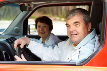 Poster - Couple in car