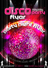 Poster - Partyflyer Discokugel