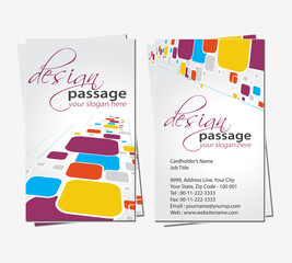 Wall Mural - business card