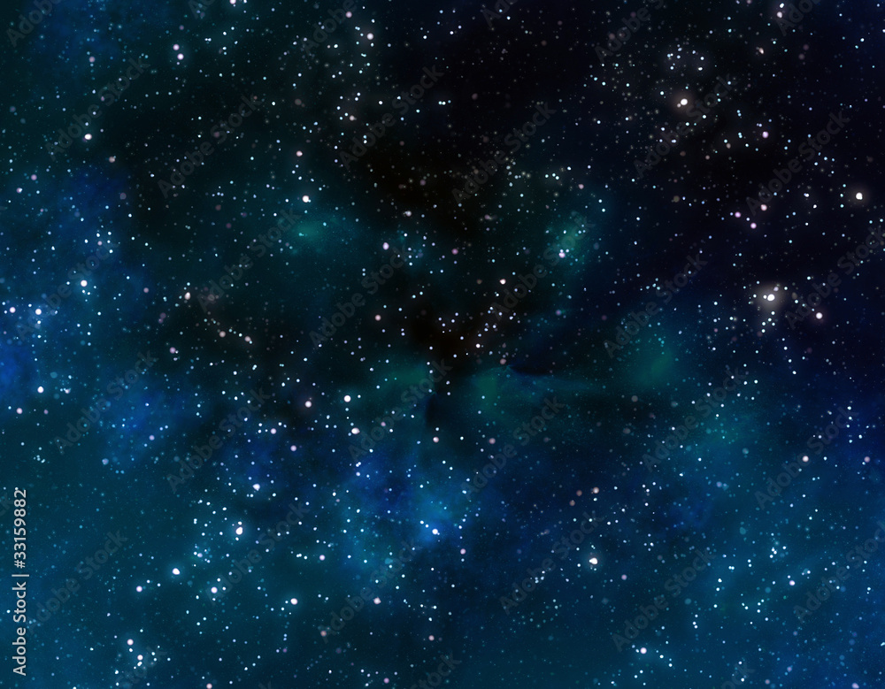 deep outer space or starry night sky - obrazy, fototapety, plakaty 