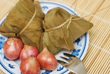 Wall Mural - Traditional dumplings and ingredients