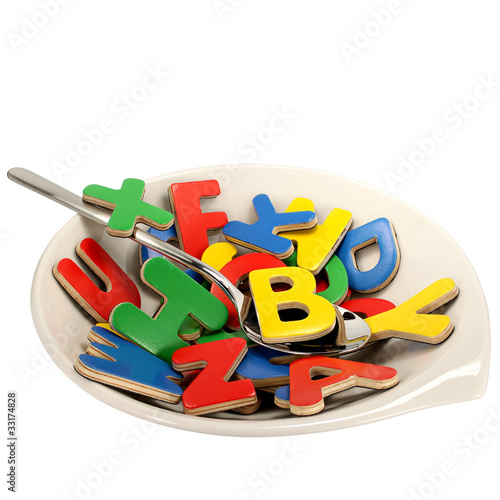 Buchstabensalat – Stock-Foto | Adobe Stock