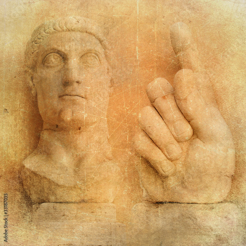 Naklejka dekoracyjna Roman sculpture - vintage series