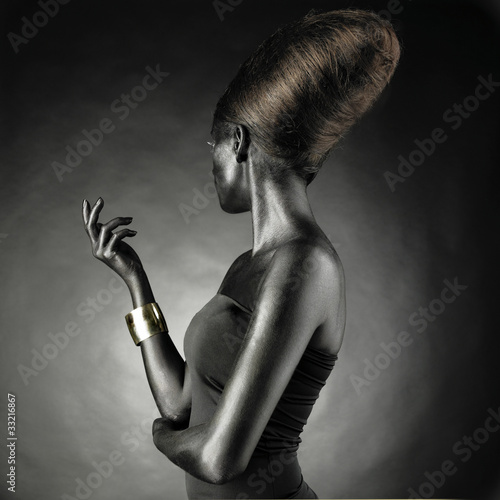 Fototapeta dla dzieci Beautiful woman with black skin