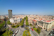 Wide angle shot of Barcelona