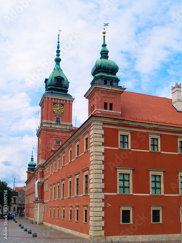 Board z aluminiowym obramowaniem Pałac królewski, warszawa, polska