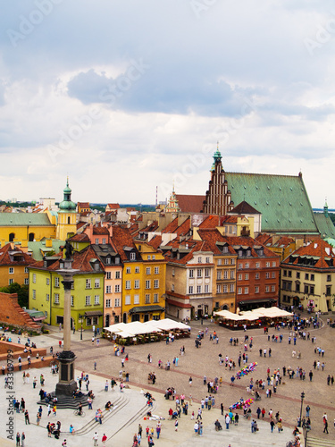 Board z aluminiowym obramowaniem Rynek staromiejski, warszawa, polska