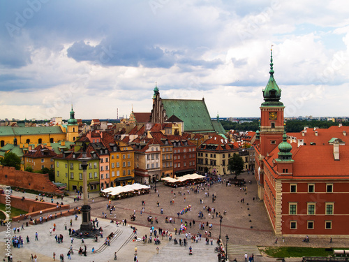 Fototapeta na wymiar Old town square, Warsaw, Poland