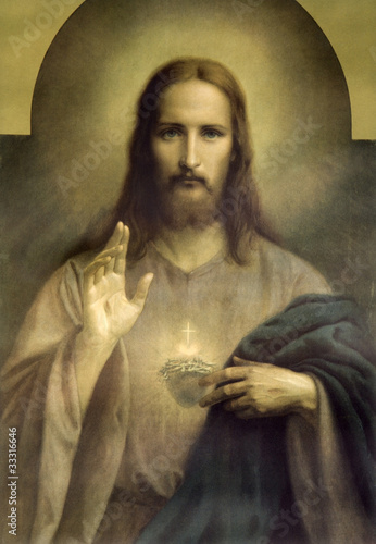 Fototapeta do kuchni heart of Jesus Christ