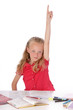 © mariesacha - fillette blonde de 9 ans demandant la parole en classe