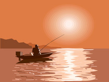 Fisherman On The Sea
