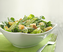 Caesar Salad With Coypspace
