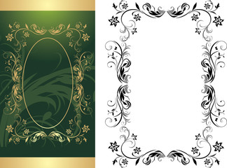 Wall Mural - two frames for decorative background