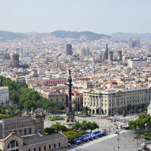 Plakat na papierze fotorealistycznym Barcelona