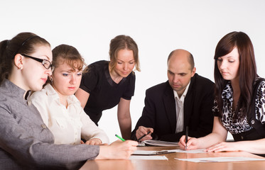 works meeting portrait