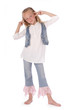 © mariesacha - portrait fillette 9 ans en jeans