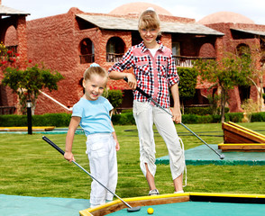 Kids playing in park.