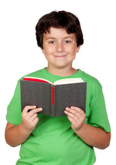 Poster - Student child with a book