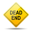© teracreonte - Señal amarilla texto DEAD END