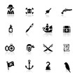 Icons set pirates