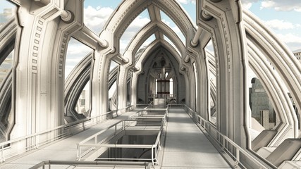 inside a future city