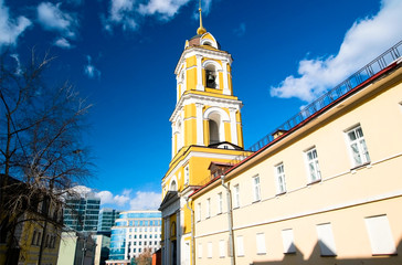 the tower bell in center of Moscow, Russia