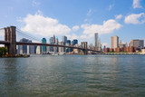 Fototapeta  - New York City, Brooklyn Bridge and Manhattan skyline