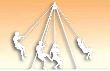 Wall Mural - Swings cutout