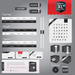 Wall Mural - Large collection of web graphics