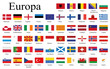 canvas print picture - Länderflaggen Europa