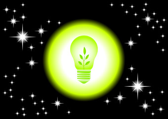 Wall Mural - Eco bulb