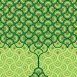 Seamless vector background - summer tree pattern