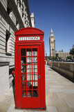 Fototapeta Big Ben - Big Ben and Red Telephone Booth