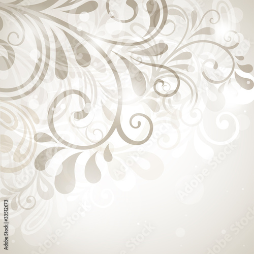 Naklejka dekoracyjna abstract floral background