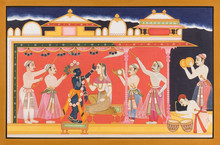 Miniature Painting On Paper, Jaipur,Rajasthan, India