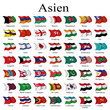Länderflaggen Asien